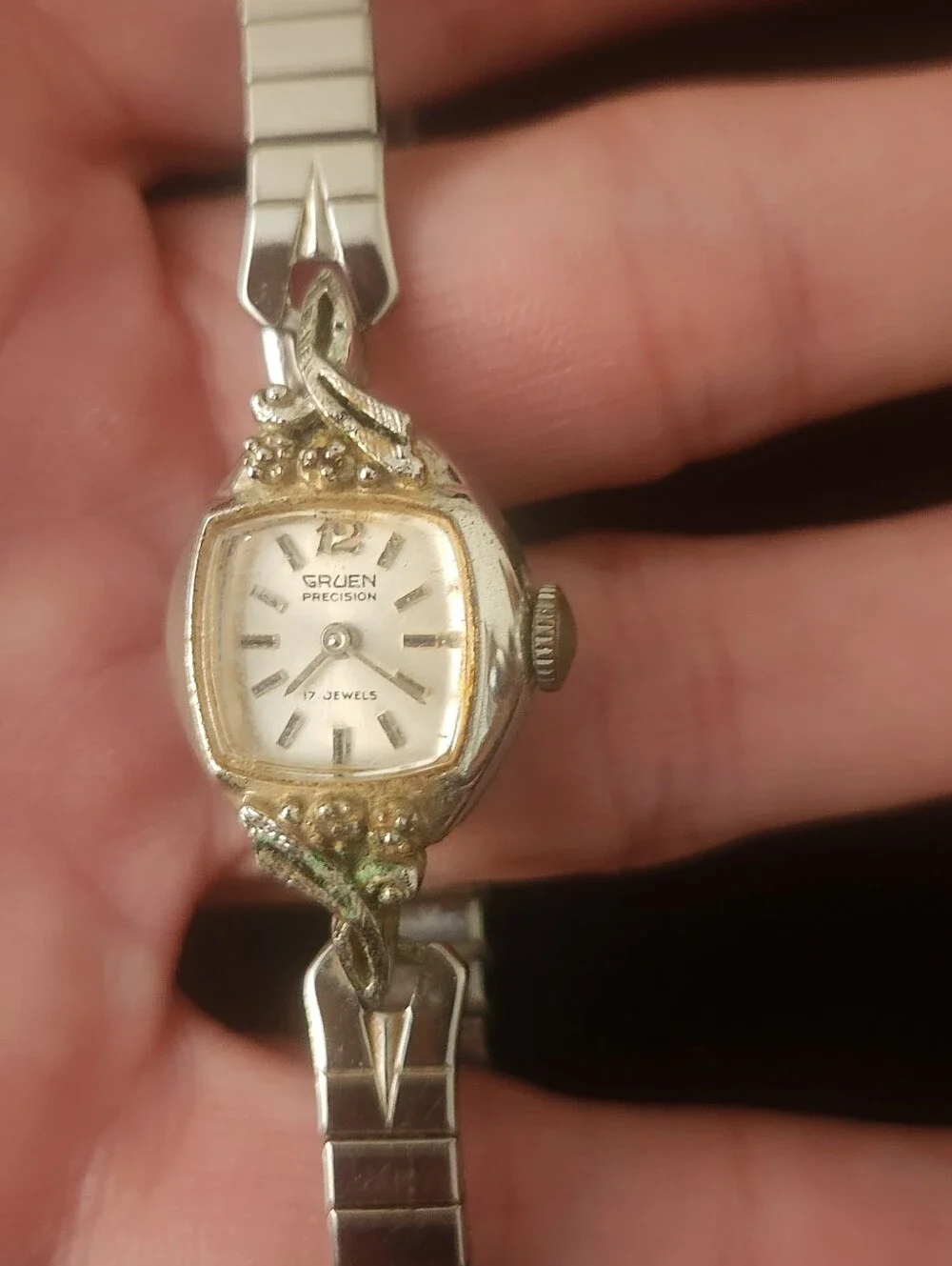 Vintage Gruen Precision Ladies Cocktail Watch - 17 Jewels Swiss Mechanical